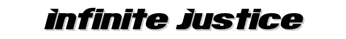 Infinite Justice font